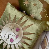 Moss Velvet Asteria Cushion