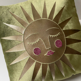 Moss Velvet Asteria Cushion
