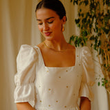 Florence Wedding Dress with Stars Appliqué