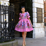 SALE: Erté (short) in Pink Midsummer Meadow