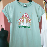 Magic Mushroom T-Shirt in Stone Washed Sage