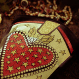 Gold & Red Velvet Rodeo Stocking
