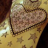 Gold & Pink Velvet Rodeo Stocking