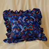 Limited Edition: Queenie Frill Cushion in Blue Butterfly