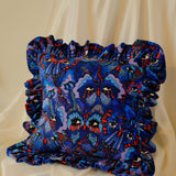 Limited Edition: Queenie Frill Cushion in Blue Butterfly