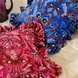 Limited Edition: Queenie Frill Cushion in Blue Butterfly