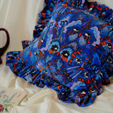 Limited Edition: Queenie Frill Cushion in Blue Butterfly