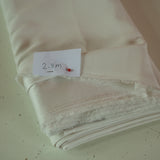 Remnant Fabric: Ivory Bridal Crepe Backed Satin, 2.8m