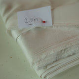 Remnant Fabric: Ivory Bridal Crepe Backed Satin, 2.8m