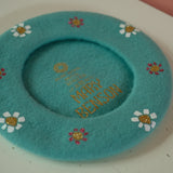 The Flower Beret in Blue