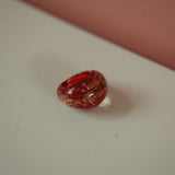SAMPLE SALE: Red/Gold Boho Ring, Size Small