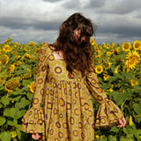Sale: Ruffle Sleeved Zelda in Sunflower, Size 10