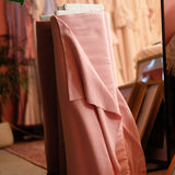 Sale: Rose Pink Soft Drape Viscose Linen (price by meter)