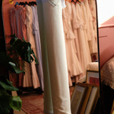 Sale: Ivory Soft Drape Viscose Linen (price by meter)