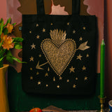 Flaming Heart Organic Cotton Tote