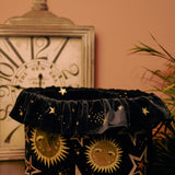 SAMPLE SALE: Bellatrix Black Velvet Bag ft. Celeste Suns & Stars