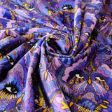 Violet Butterfly 100% Organic Cotton Sateen (per meter)