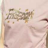 'Freedom' Organic T-Shirt in Rose
