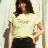 'Freedom' Organic T-Shirt in Lemon