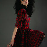 Margot (short) in Red Tartan