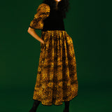 Quentin in Leopard & Black Velvet