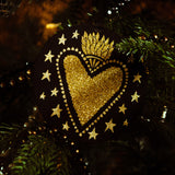 Gold Flaming Heart Decoration