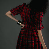 Margot (short) in Red Tartan