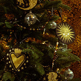 Gold Flaming Heart Decoration