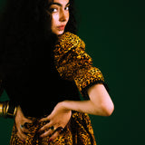 Quentin in Leopard & Black Velvet