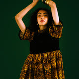 Quentin in Leopard & Black Velvet