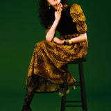 Quentin in Leopard & Black Velvet