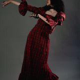 Elizabeth in Red Tartan