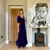 Gatsby in Violet Velvet