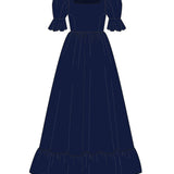 Florence in Navy Velvet