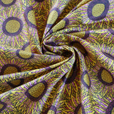 Sunflower Field 100% Organic Cotton Sateen (per meter)