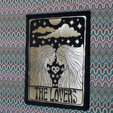 The Lovers Black Velvet Wall Hanging