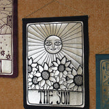 The Sun Black Velvet Wall Hanging