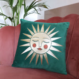 SALE: Asteria Emerald Velvet Cushion