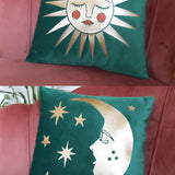 SALE: Asteria & Luna Emerald Velvet Cushion PAIR