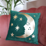 SALE: Luna Emerald Velvet Cushion