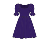 Margot (short) in Violet Velvet
