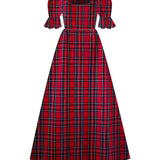 Margot (long) in Red Tartan