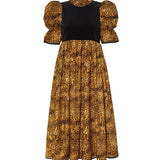 Quentin in Leopard & Black Velvet