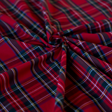SAMPLE SALE: Red Tartan Cotton (price by meter)